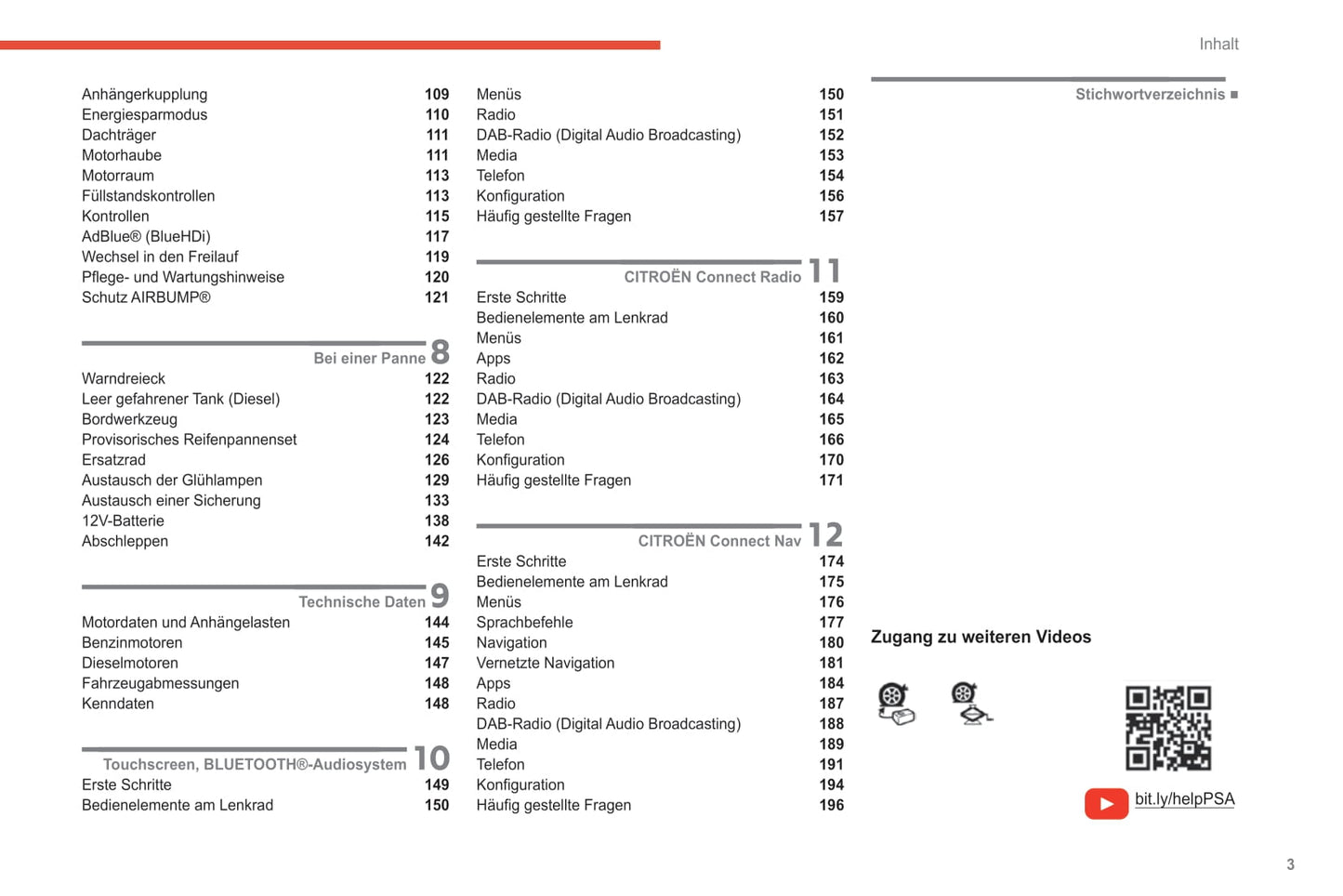 2020-2023 Citroën C3 Manuel du propriétaire | Allemand