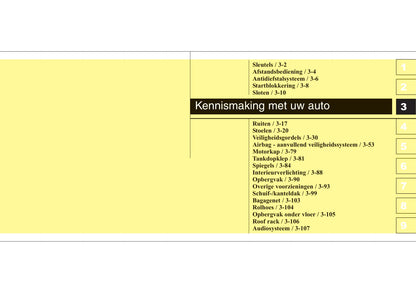 2008-2009 Kia Sportage Gebruikershandleiding | Nederlands