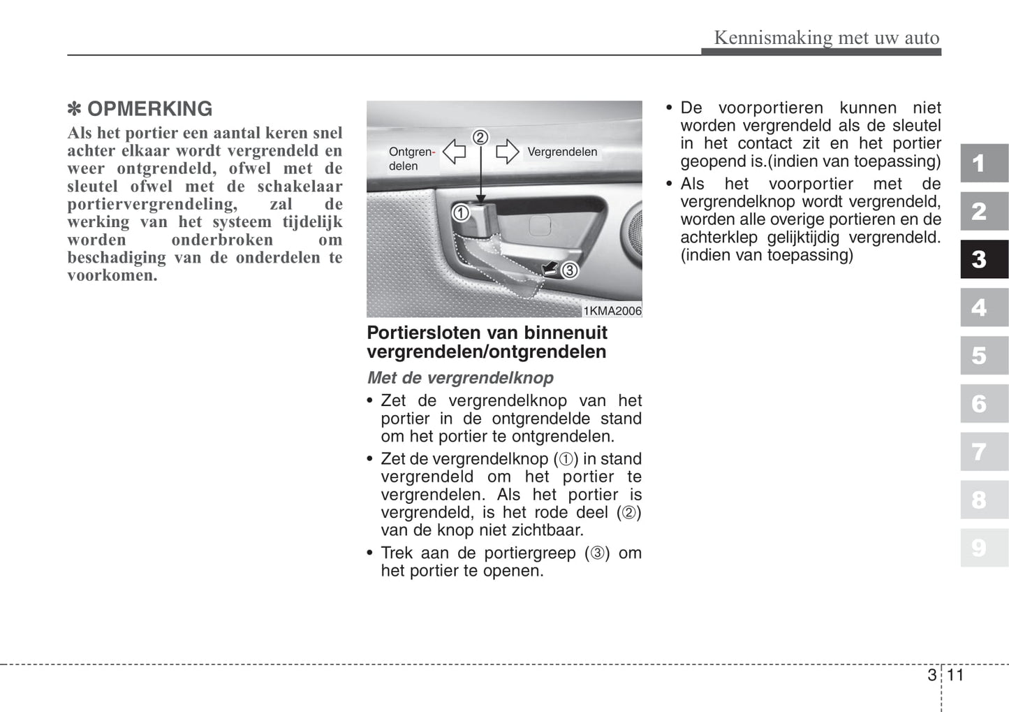 2008-2009 Kia Sportage Gebruikershandleiding | Nederlands