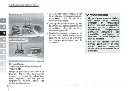 2008-2009 Kia Sportage Gebruikershandleiding | Nederlands