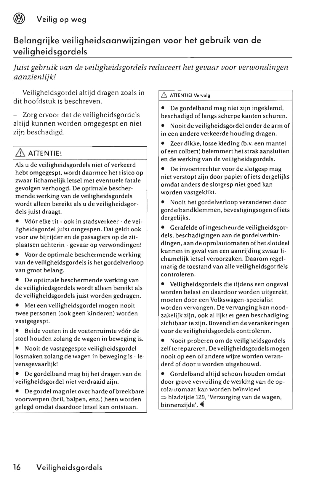 2005-2011 Volkswagen Fox Owner's Manual | Dutch