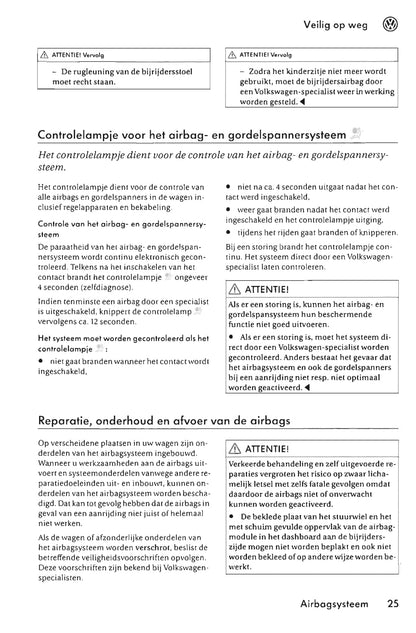 2005-2011 Volkswagen Fox Owner's Manual | Dutch