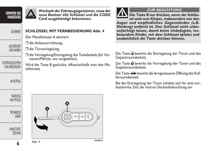 2010-2011 Fiat Punto/Punto Evo Owner's Manual | German