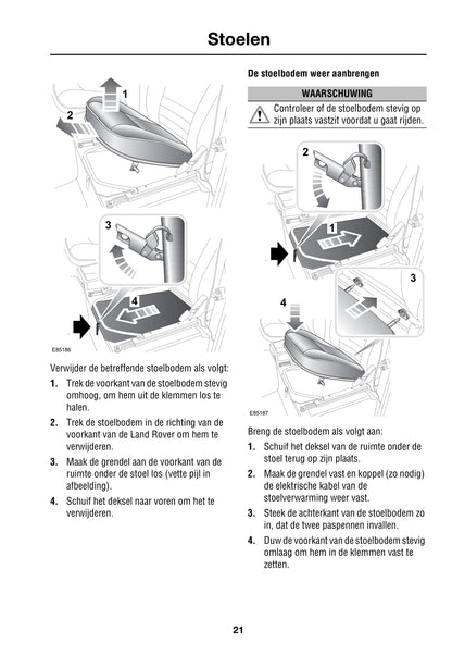 2007-2011 Land Rover Defender Manuel du propriétaire | Néerlandais