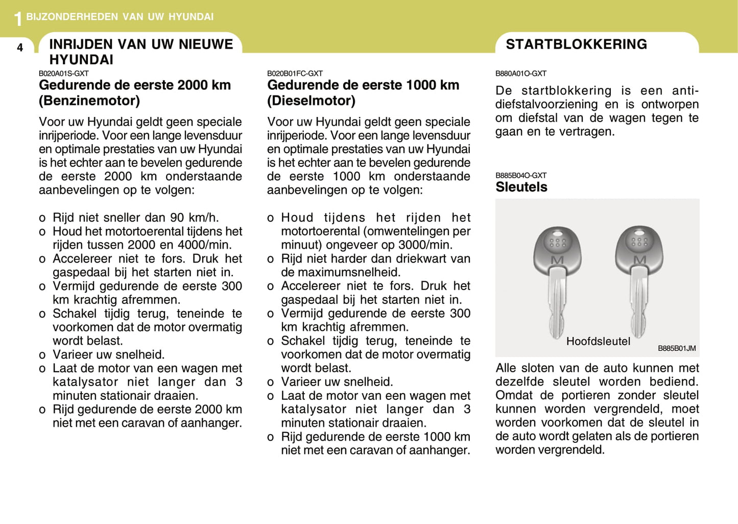 2008-2009 Hyundai Tucson Owner's Manual | Dutch