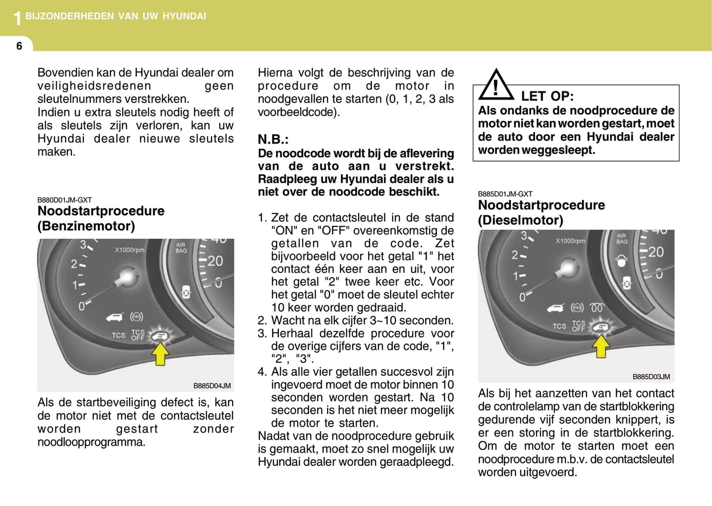 2008-2009 Hyundai Tucson Owner's Manual | Dutch