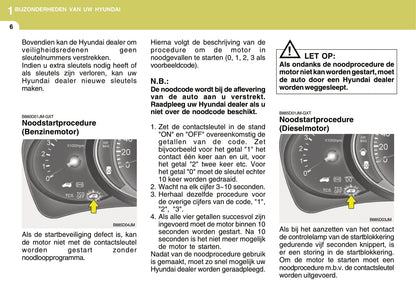 2008-2009 Hyundai Tucson Owner's Manual | Dutch