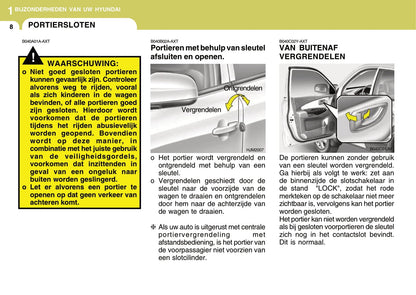 2008-2009 Hyundai Tucson Owner's Manual | Dutch