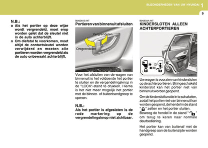 2008-2009 Hyundai Tucson Owner's Manual | Dutch