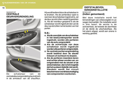 2008-2009 Hyundai Tucson Owner's Manual | Dutch