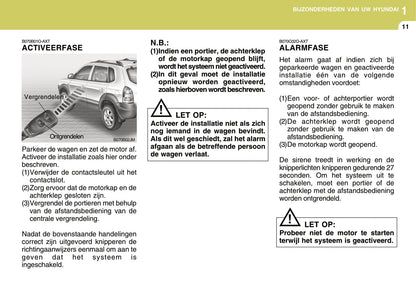 2008-2009 Hyundai Tucson Owner's Manual | Dutch