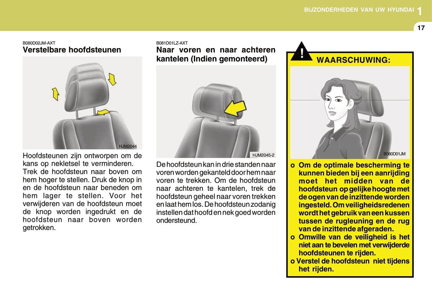 2008-2009 Hyundai Tucson Owner's Manual | Dutch