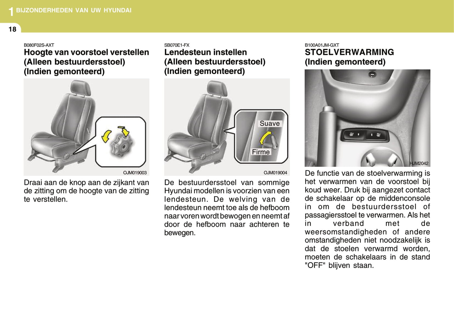 2008-2009 Hyundai Tucson Owner's Manual | Dutch