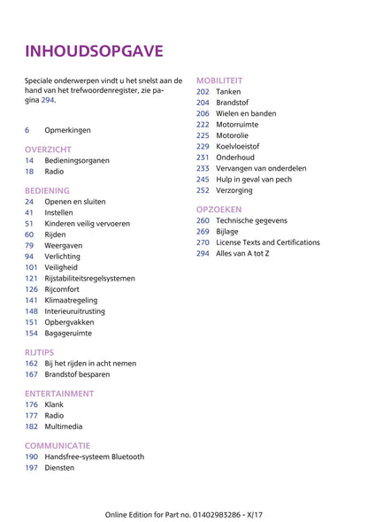 2018-2021 Mini Mini Owner's Manual | Dutch