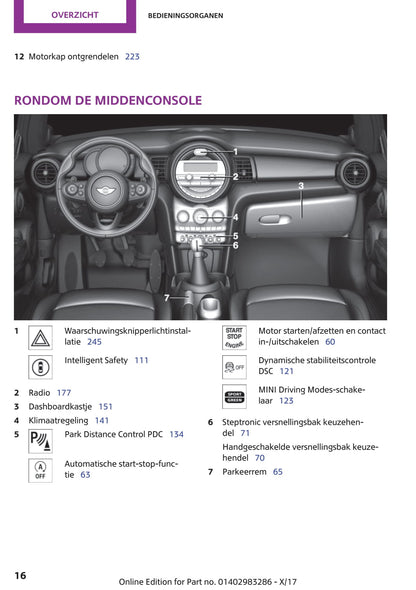 2018-2021 Mini Mini Owner's Manual | Dutch