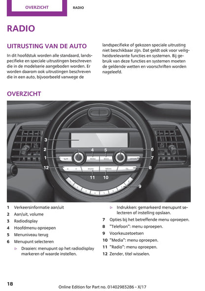 2018-2021 Mini Mini Owner's Manual | Dutch