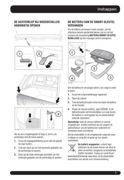 2010-2011 Land Rover Range Rover Owner's Manual | Dutch