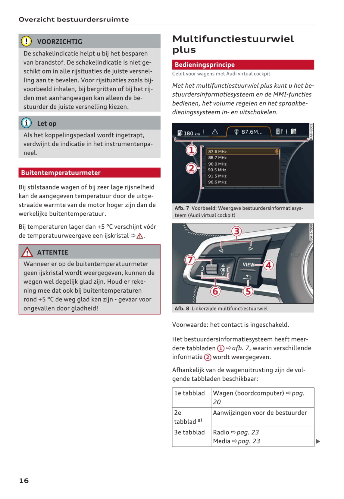 2016 Audi A3/A3 Cabriolet/A3 Limousine/A3 Sportback/S3/S3 Sportback Owner's Manual | Dutch