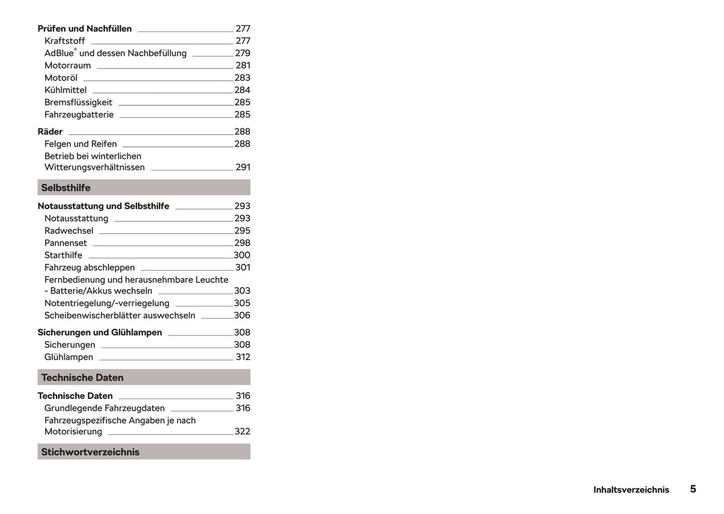 2017-2018 Skoda Superb Owner's Manual | German