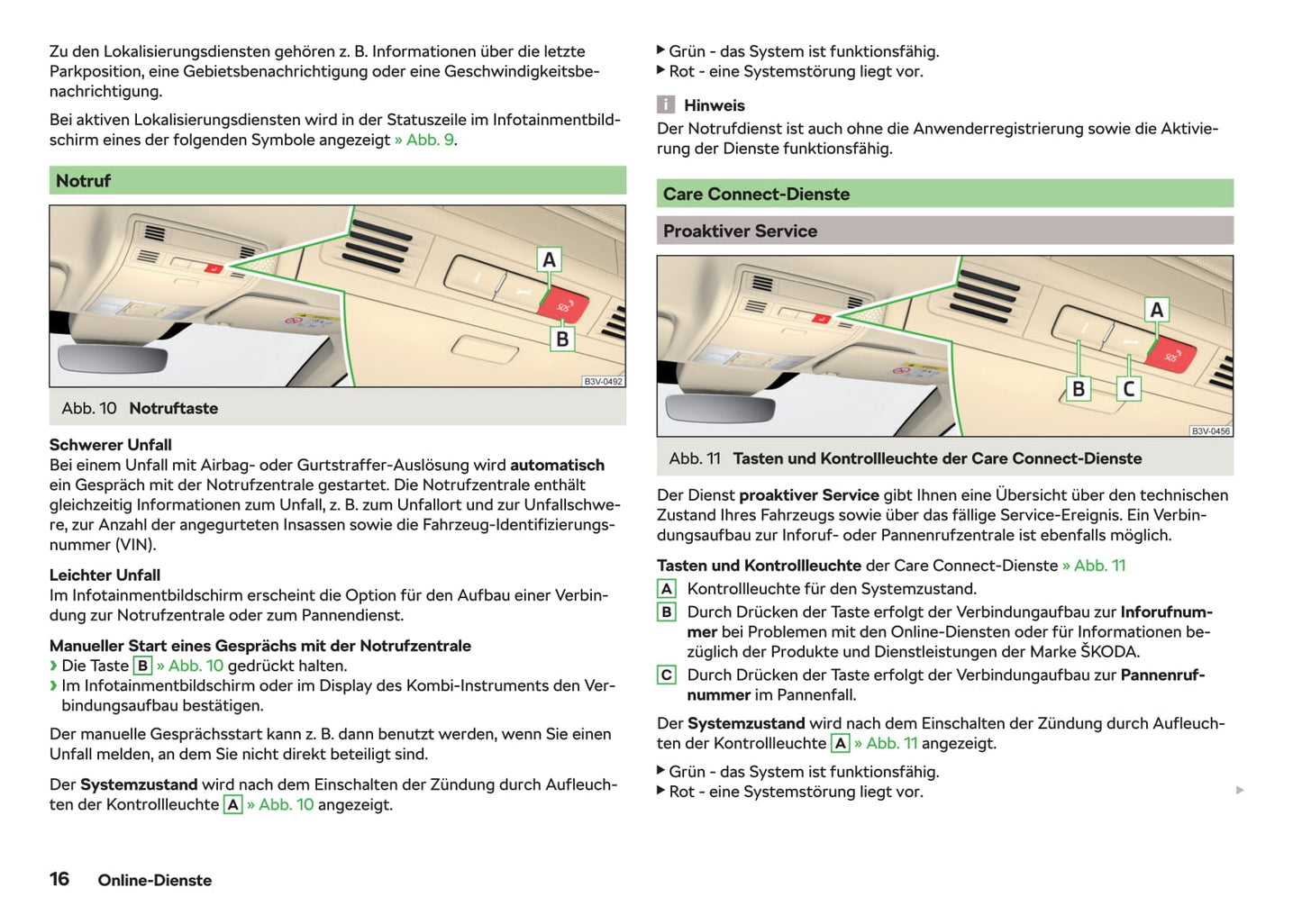 2017-2018 Skoda Superb Owner's Manual | German