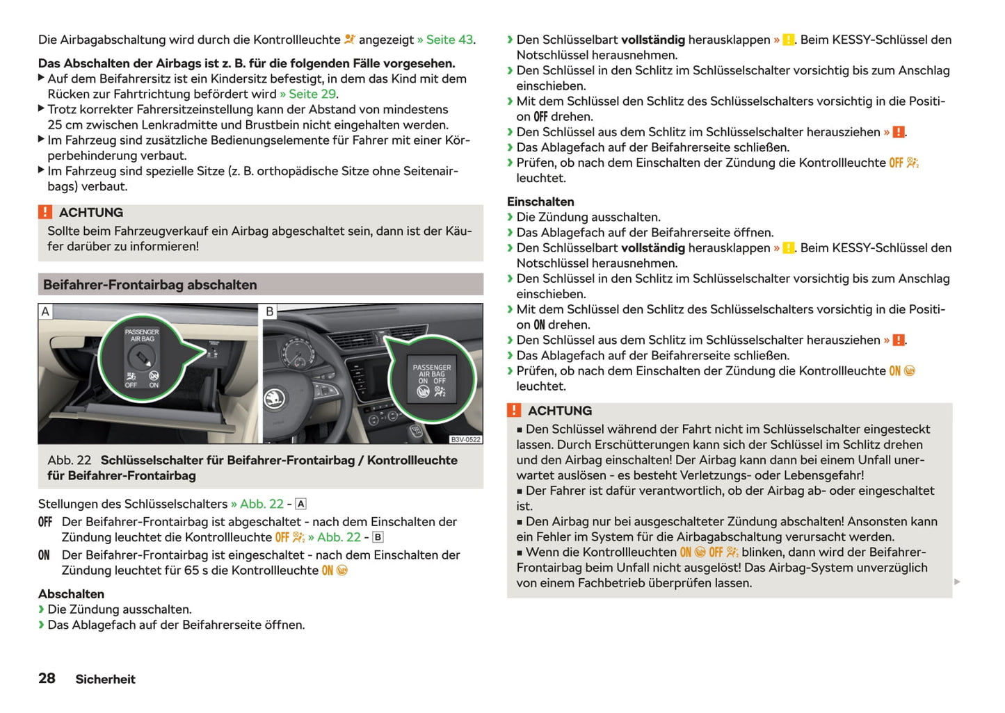 2017-2018 Skoda Superb Owner's Manual | German