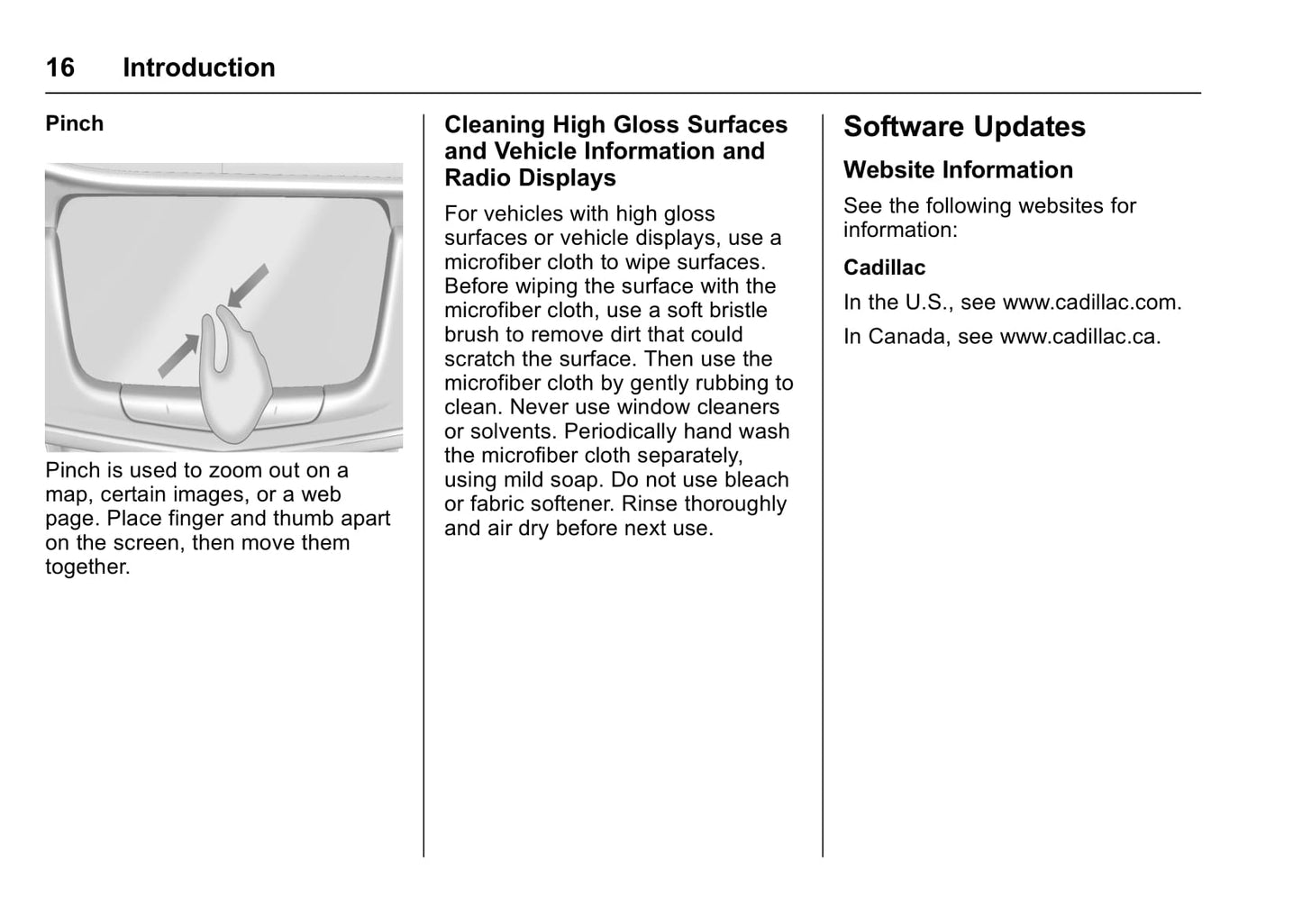 Cadillac Cue Owner's Manual 2016