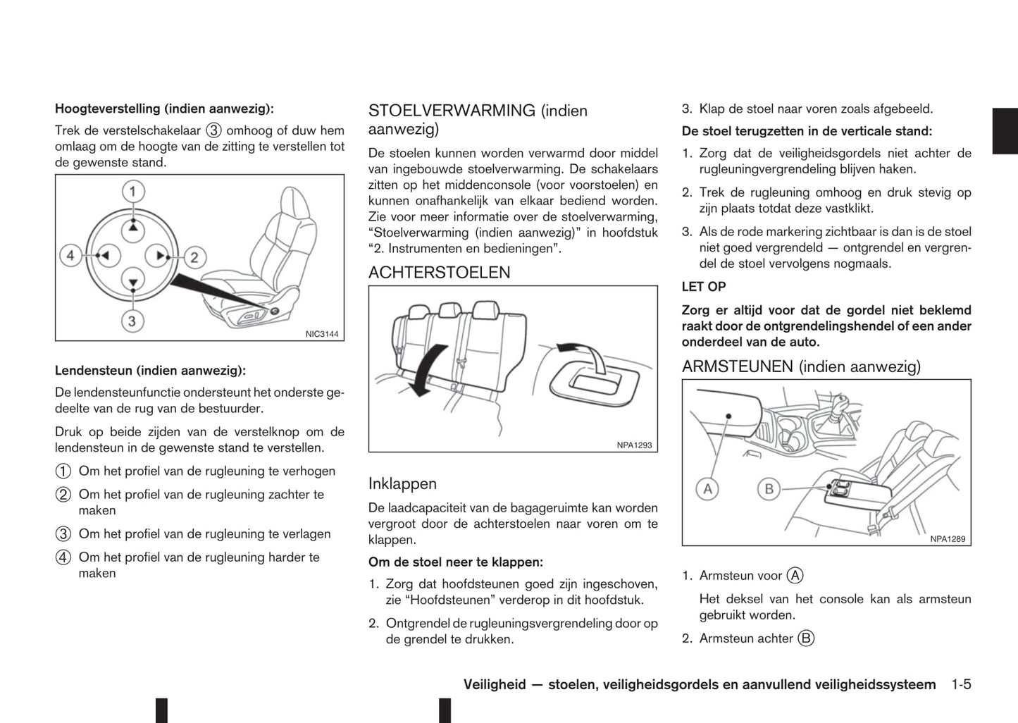 2017-2018 Nissan Qashqai Owner's Manual | Dutch