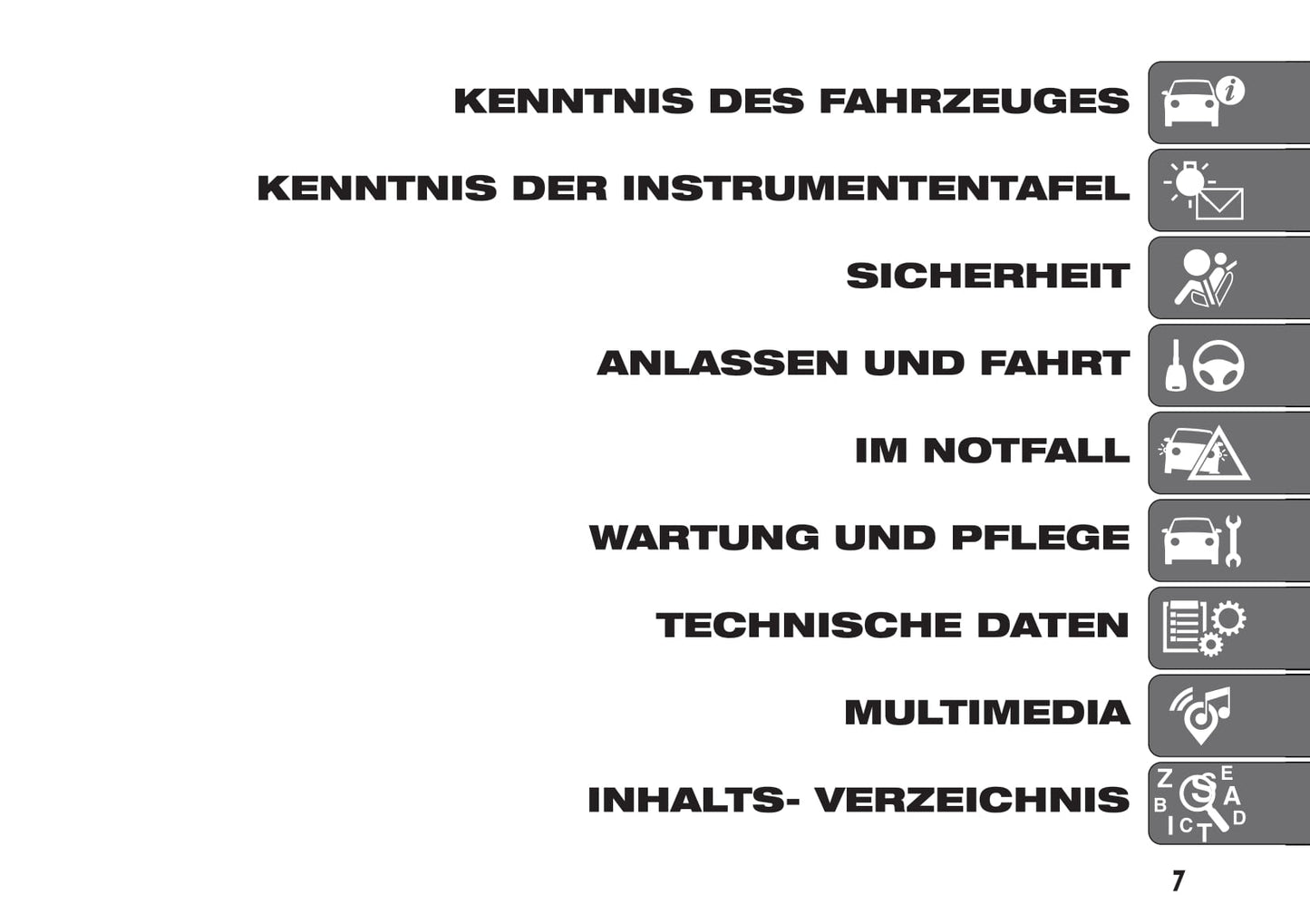 2016-2021 Fiat Doblò Manuel du propriétaire | Allemand