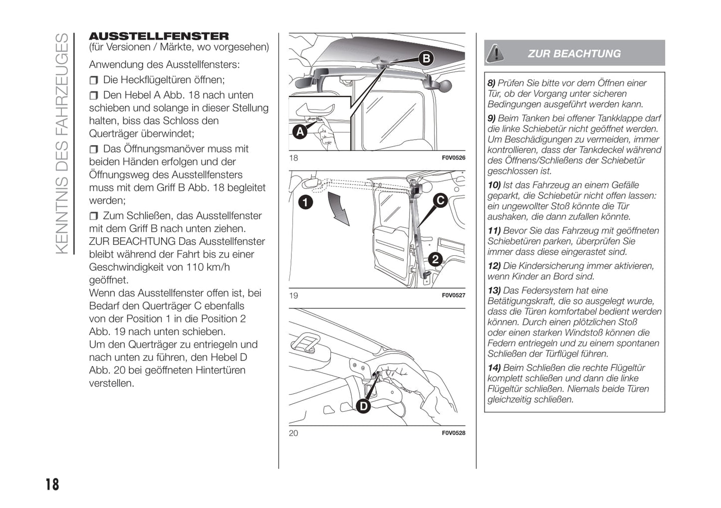 2016-2021 Fiat Doblò Manuel du propriétaire | Allemand