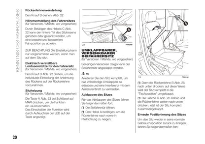 2016-2021 Fiat Doblò Manuel du propriétaire | Allemand