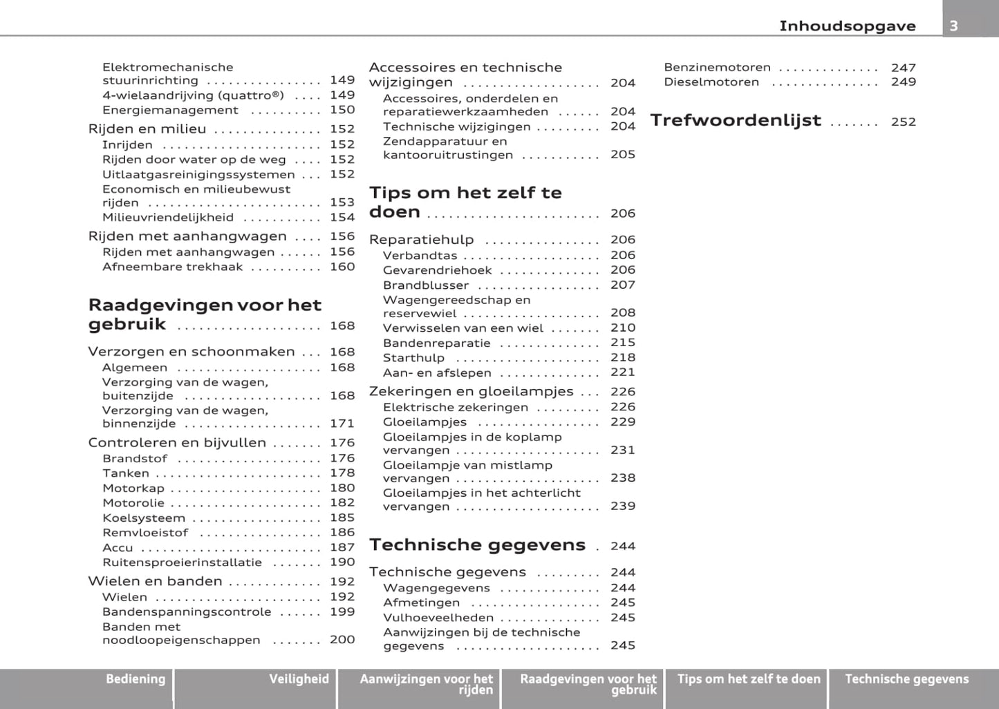 2008-2012 Audi A3 Gebruikershandleiding | Nederlands