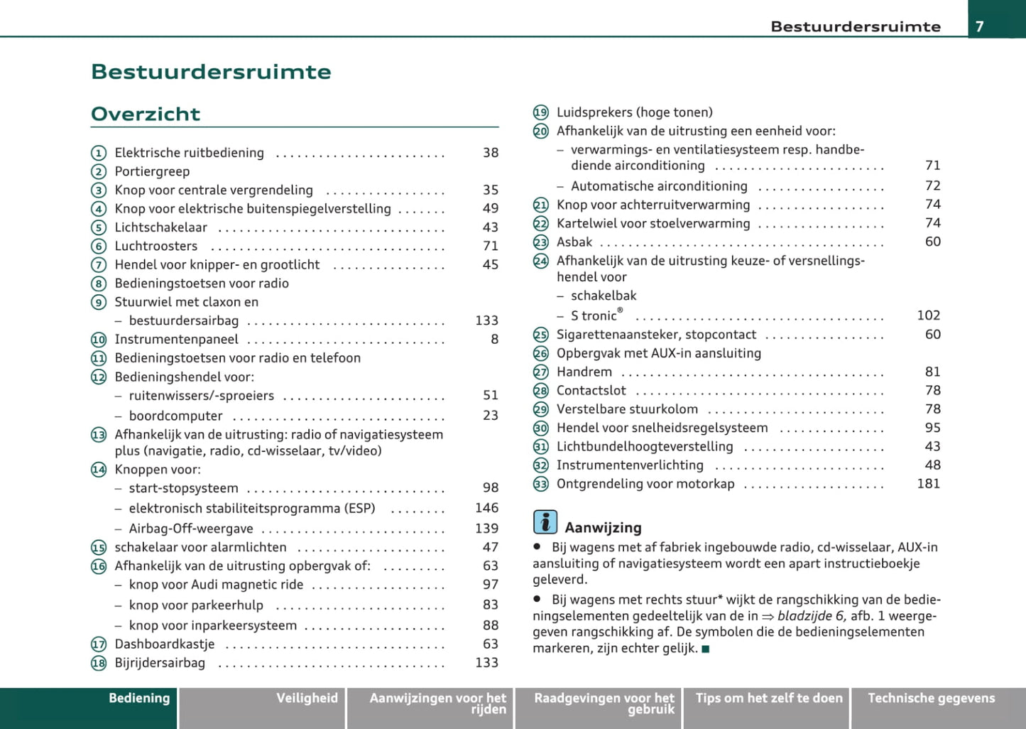 2008-2012 Audi A3 Gebruikershandleiding | Nederlands