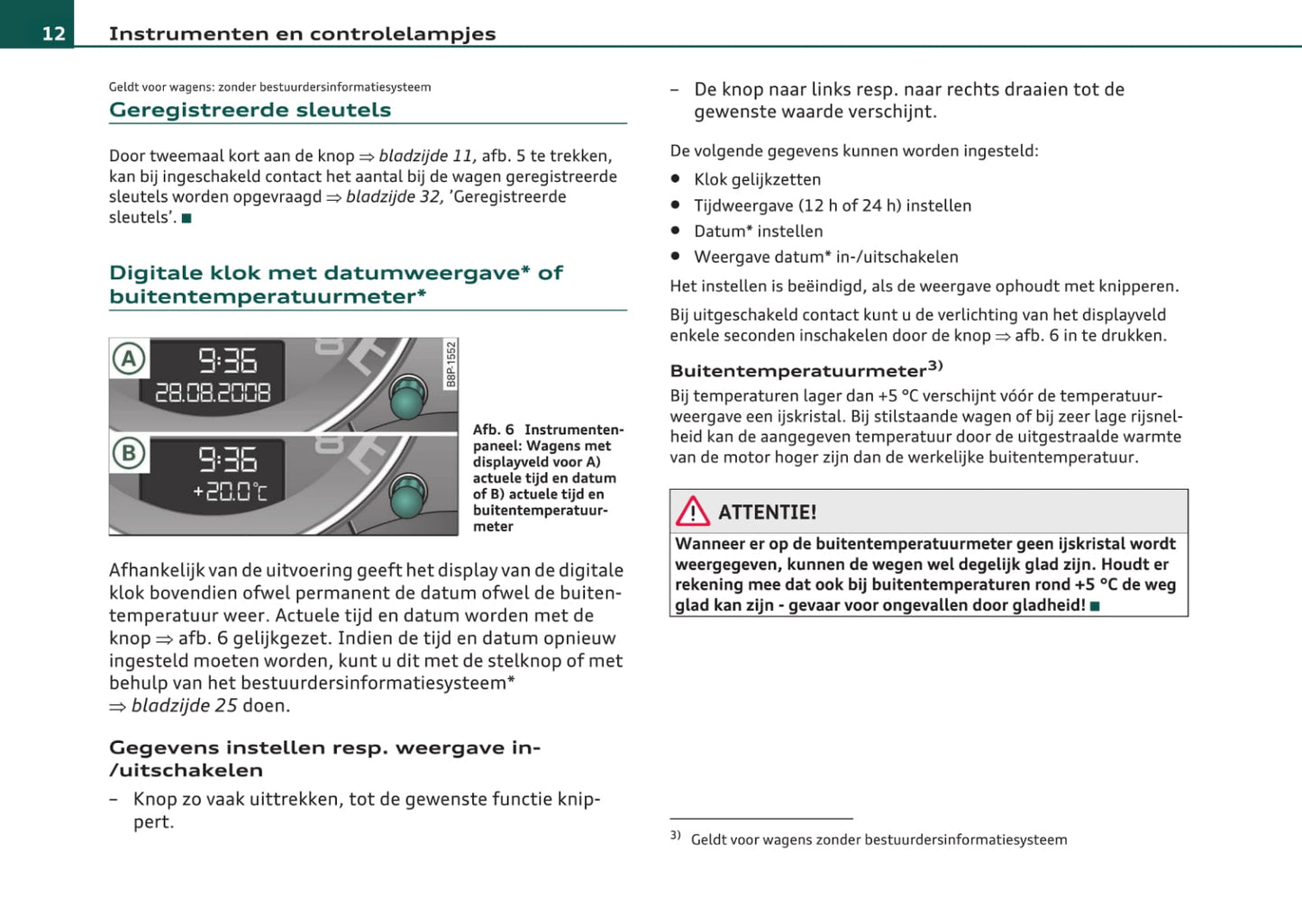 2008-2012 Audi A3 Gebruikershandleiding | Nederlands