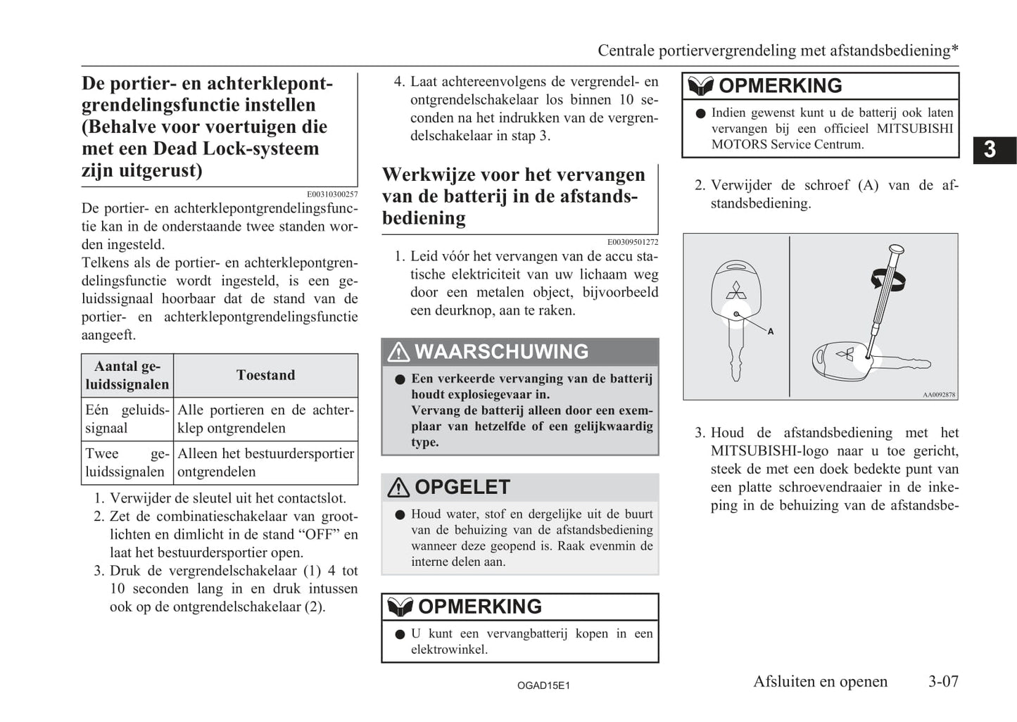 2010-2016 Mitsubishi ASX Gebruikershandleiding | Nederlands