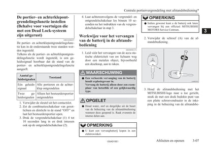 2010-2016 Mitsubishi ASX Gebruikershandleiding | Nederlands