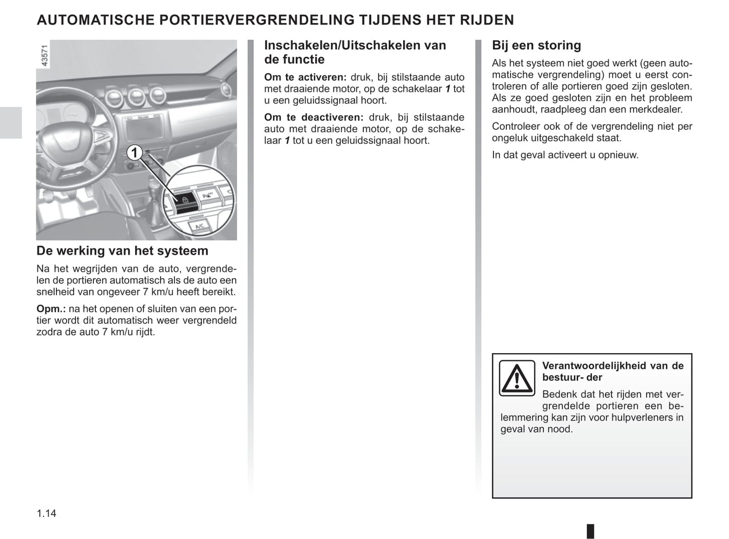 2018-2021 Dacia Duster Gebruikershandleiding | Nederlands