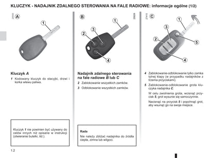 2009-2012 Renault Clio Manuel du propriétaire | Polonais