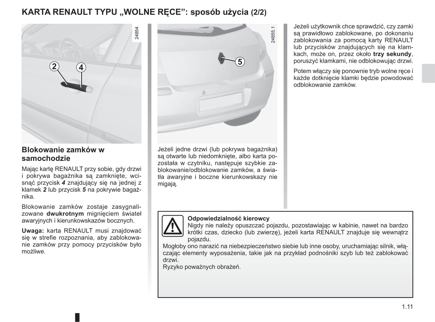 2009-2012 Renault Clio Manuel du propriétaire | Polonais