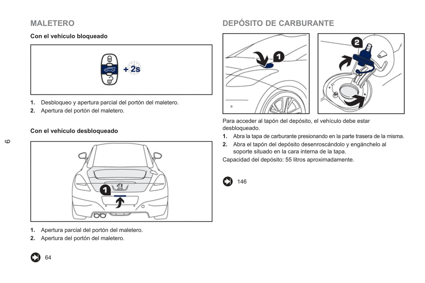 2013-2015 Peugeot RCZ Gebruikershandleiding | Spaans