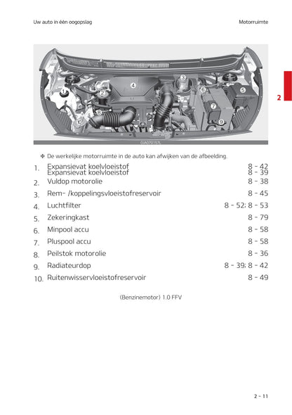 2020-2021 Kia Picanto Gebruikershandleiding | Nederlands