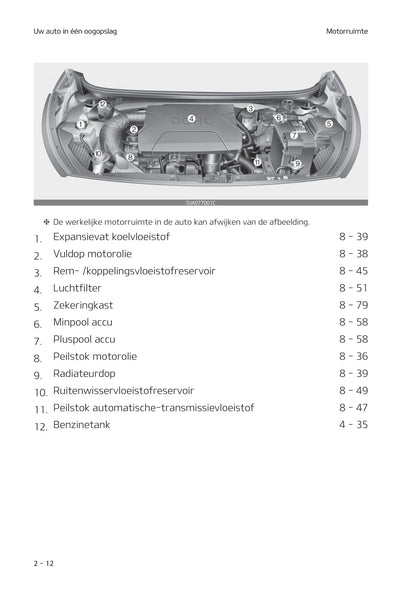 2020-2021 Kia Picanto Gebruikershandleiding | Nederlands