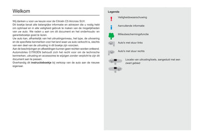 2020-2022 Citroën C5 Aircross Owner's Manual | Dutch