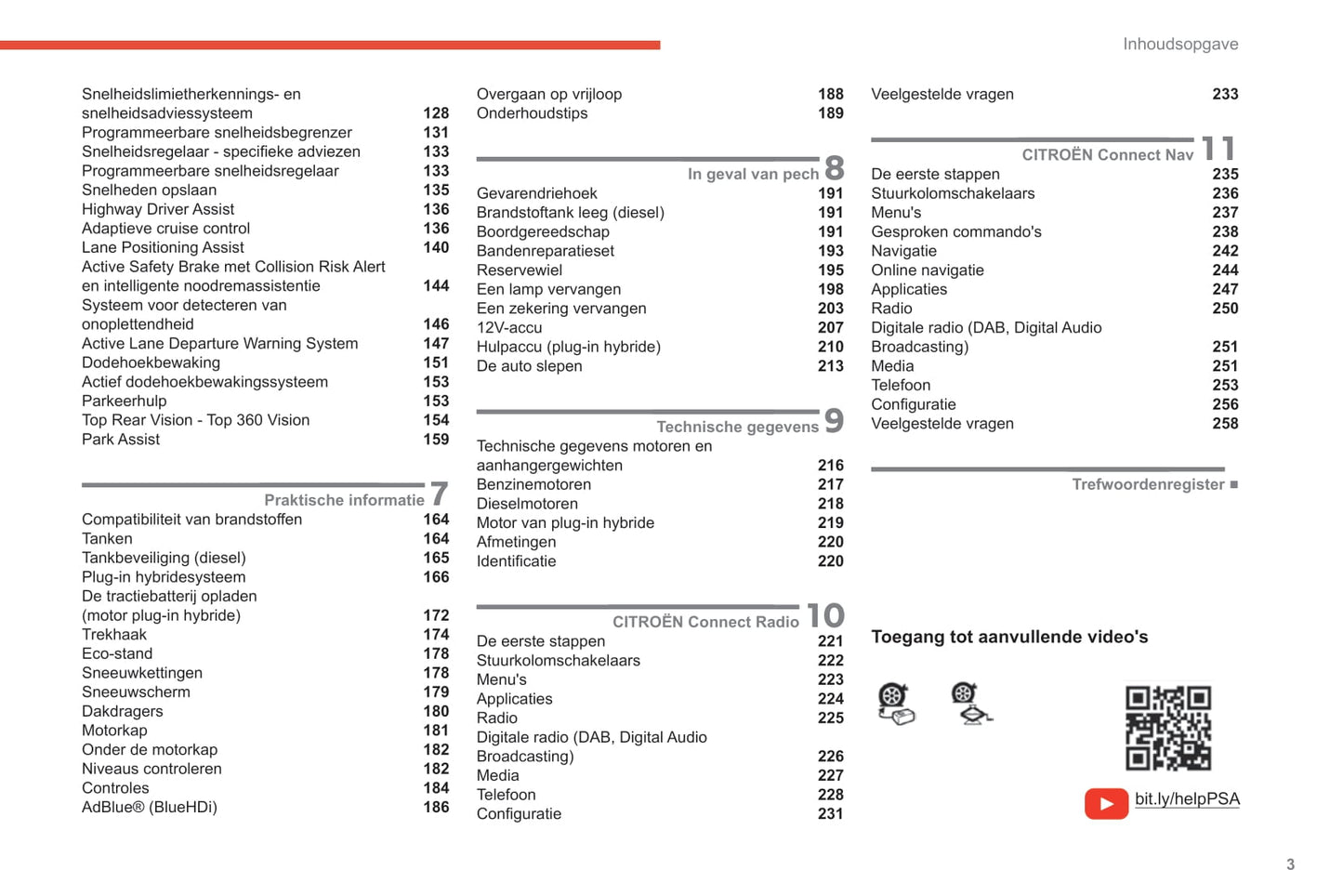 2020-2022 Citroën C5 Aircross Owner's Manual | Dutch