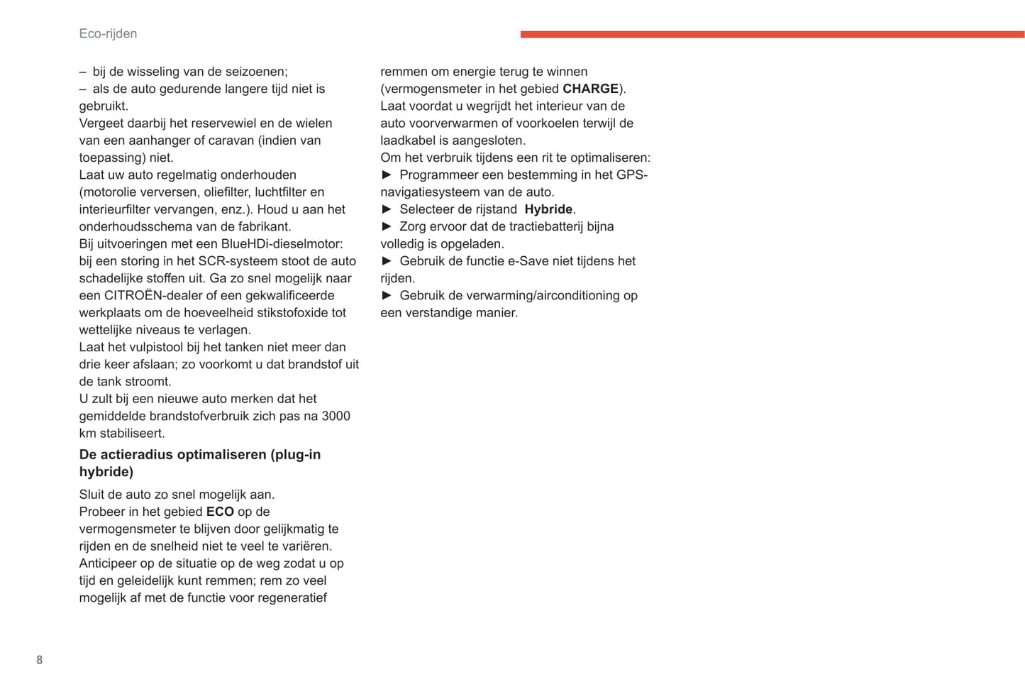 2020-2022 Citroën C5 Aircross Owner's Manual | Dutch