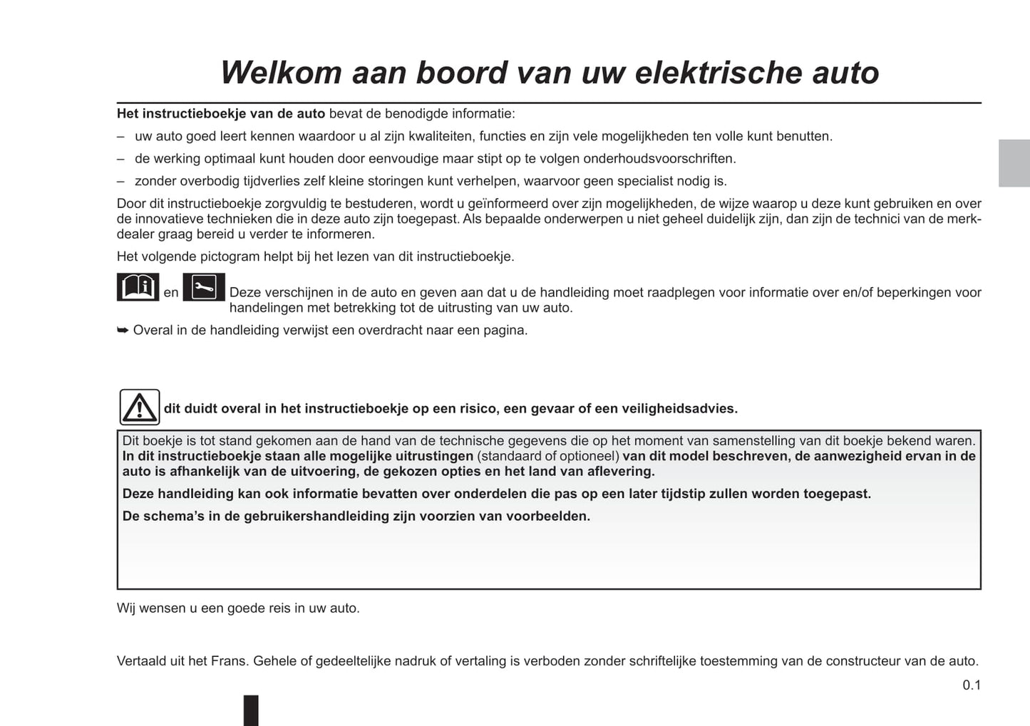 2021-2022 Dacia Spring Electric Owner's Manual | Dutch