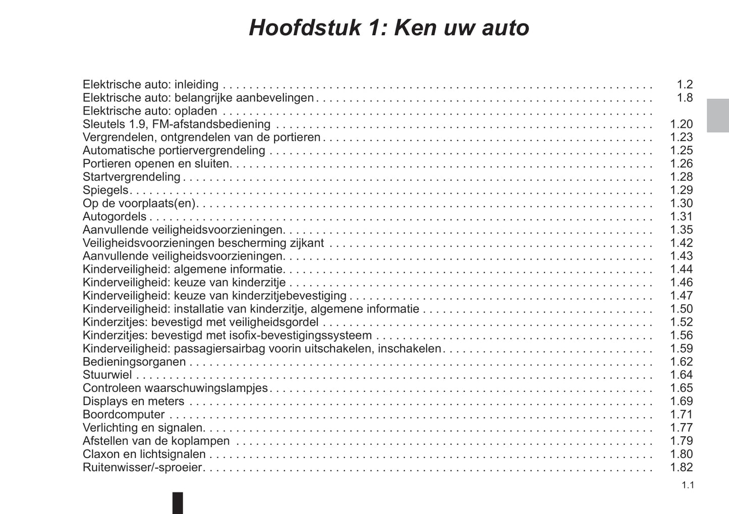 2021-2022 Dacia Spring Electric Owner's Manual | Dutch