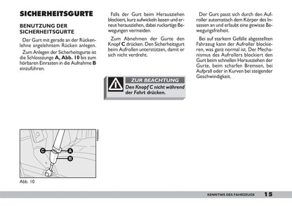 1993-2006 Fiat Ducato Manuel du propriétaire | Allemand