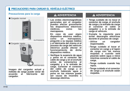 2018-2019 Hyundai Ioniq Bedienungsanleitung | Spanisch