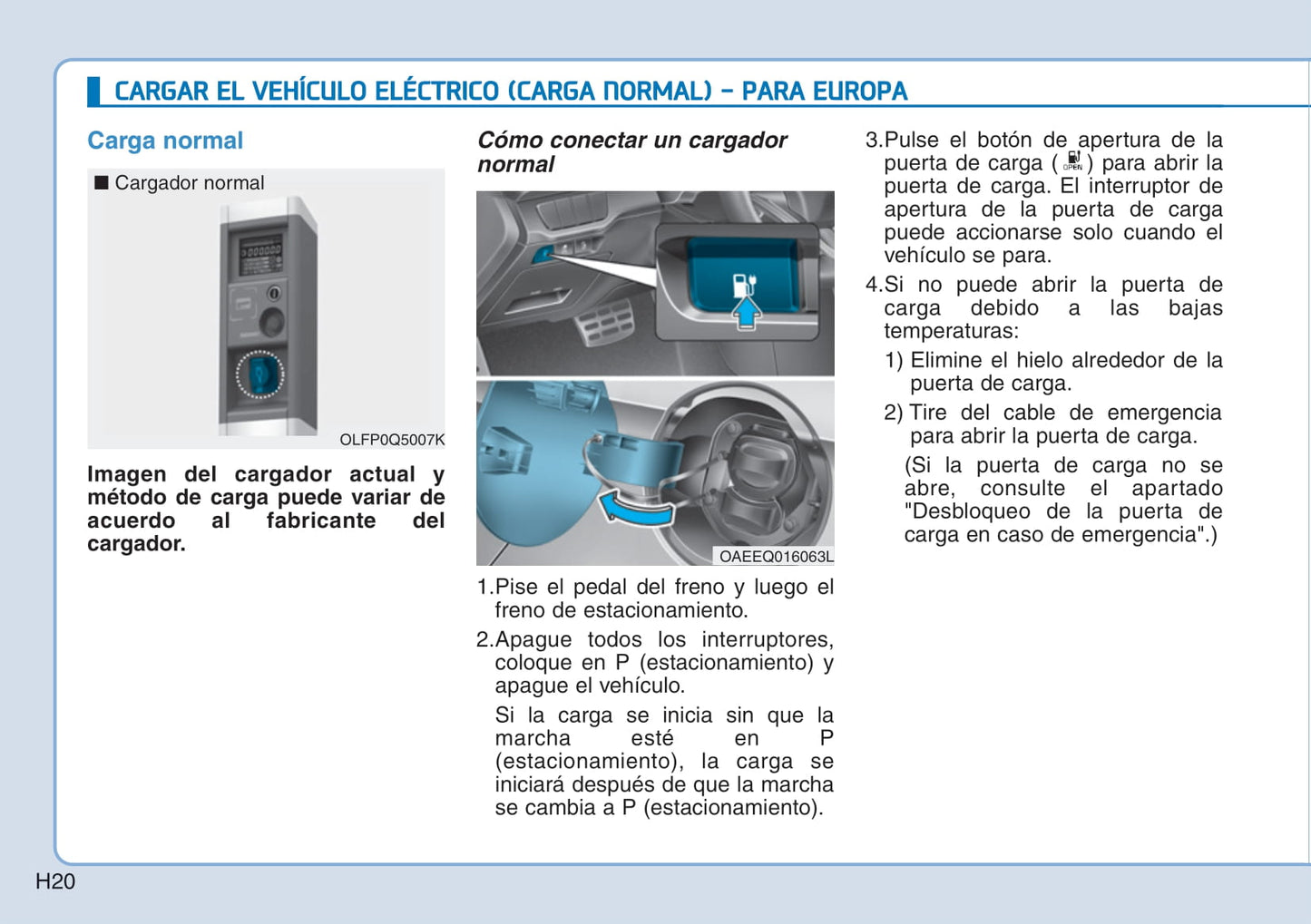 2018-2019 Hyundai Ioniq Bedienungsanleitung | Spanisch