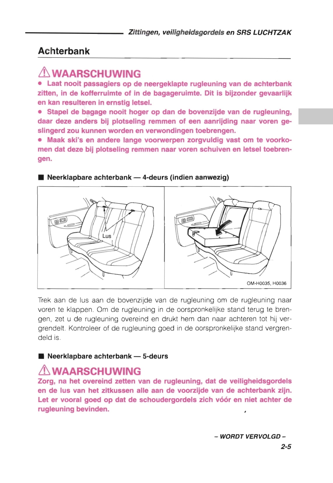 1993-1998 Subaru Impreza Bedienungsanleitung | Niederländisch